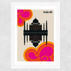 india 68 Wide White Frame