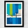Edinburgh 64 Wide Black Frame