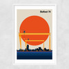 Belfast 74 Narrow White Frame