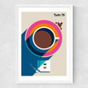 Turin 76 Medium White Frame