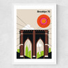 Brooklyn 70 Medium White Frame