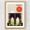 Brooklyn 70 Wide Oak Frame