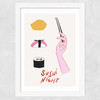 Sushi Night Wide White Frame