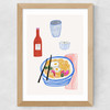 Ramen by Ani Vidotto Wide Oak Frame