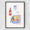 Ramen by Ani Vidotto Narrow Black Frame