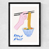 Ramen Night Medium Black Frame