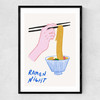 Ramen Night Narrow Black Frame