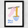 Ramen Night Wide Black Frame