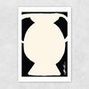 Abstract Monochrome Vase I Unframed Print