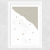 Ski Slope Wide White Frame