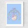 I Get Everything I Want Medium White Frame