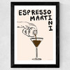 Espresso Martini by Nia Beynon Wide Black Frame