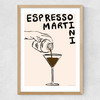 Espresso Martini by Nia Beynon Medium Oak Frame