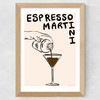 Espresso Martini by Nia Beynon Wide Oak Frame