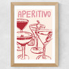 Aperitivo by Nia Beynon Wide Oak Frame
