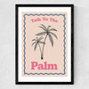 Palm Medium Black Frame