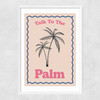 Palm Narrow White Frame