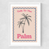Palm Medium White Frame