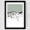 Pacific Peak Skier Wide Black Frame