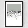 Pacific Peak Skier Medium Black Frame