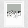 Pacific Peak Skier Wide White Frame