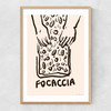 Focaccia Light Narrow Oak Frame
