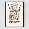 Focaccia Light Narrow Black Frame