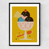 Ice Cream Narrow Black Frame