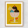 Ice Cream Medium Oak Frame