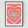 All Love Narrow Black Frame