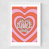All Love Medium White Frame