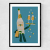 Sommelier Narrow Black Frame