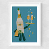 Sommelier Medium White Frame