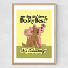 Do My Best Medium Oak Frame