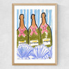 Bottles Medium Oak Frame