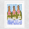 Bottles Wide White Frame