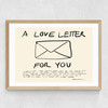 Love Letter Medium Oak Frame