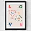 The Love Wide Black Frame