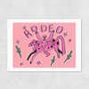 Pink Rodeo Landscape Unframed Print