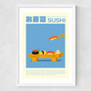 Sushi Medium White Frame