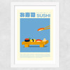 Sushi Wide White Frame