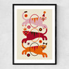 Three Tigers Narrow Black Frame