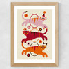 Three Tigers Wide Oak Frame