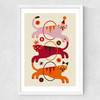Three Tigers Medium White Frame