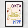 Cacio Pepe Medium Black Frame