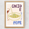 Cacio Pepe Wide Oak Frame