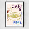 Cacio Pepe Narrow Black Frame