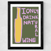 Natural Wine Wide Black Frame