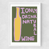 Natural Wine Medium White Frame