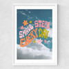 Small Steps Every Day Medium White Frame